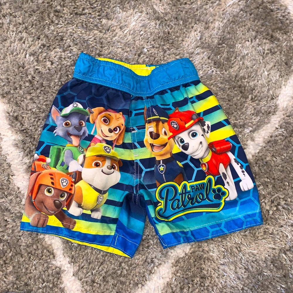 Boys paw patrol swimming trunks
